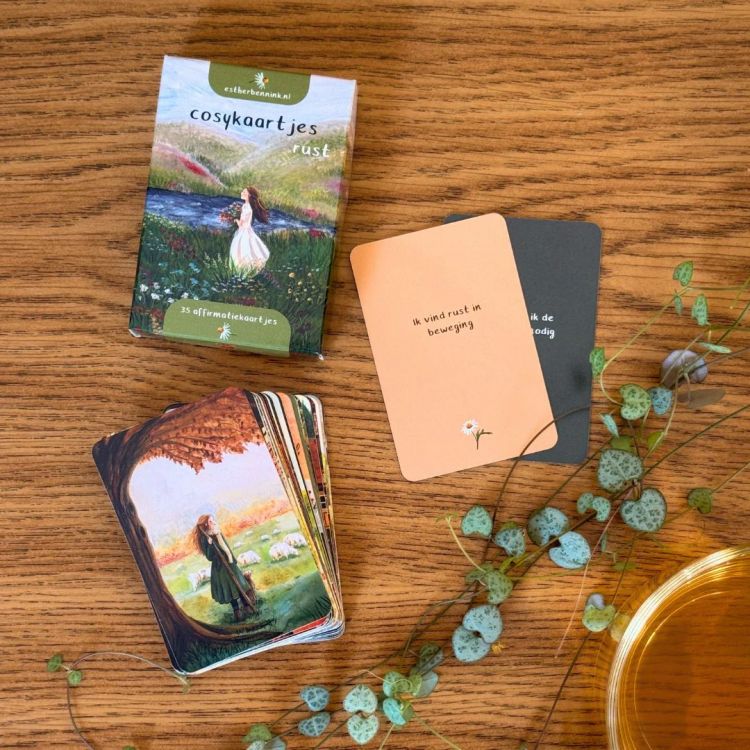 Schattige affirmatie-inspiratie kaartjes van Esther Bennink