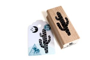 Stempel cactus (met zig zag lijntjes) Miss Honeybird 2