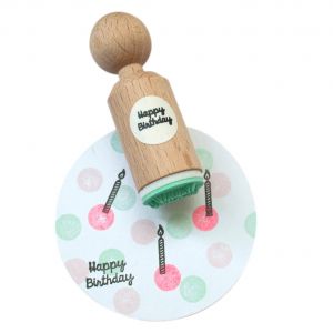 Ministempel Happy Birthday (geschreven), Miss Honeybird 1