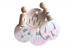 Ministempel Happy Birthday (geschreven), Miss Honeybird 2