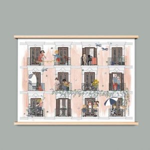 A4 poster 'Zomer', Studio Zwaanstraat 1