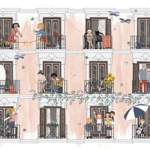 A4 poster 'Zomer', Studio Zwaanstraat 3