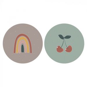 Sticker kers regenboog, HOP 2