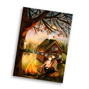 Kaart broodje bakken kampvuur, Esther Bennink 1