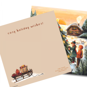 Kerstkaart de grote boom, Esther Bennink 2