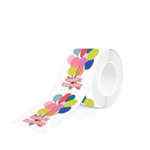 Sticker happy birthday tros ballonnen (HOP) 1