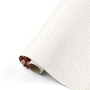 Cadeaupapier kerst bordeaux bloem - wit sparkle (CWH) 2