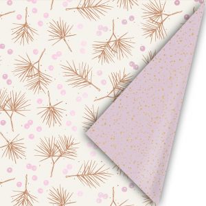 Cadeaupapier kerst berries wit (CWH) 2