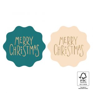 Duosticker Merry Christmas vorm (HOP) 2