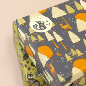 Cadeaupapier Holy Night blue (HOP) 2