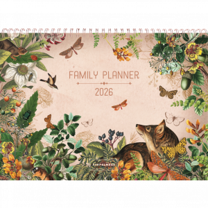 A4 Familieplanner 2026 Pimpelmees (rose) 1