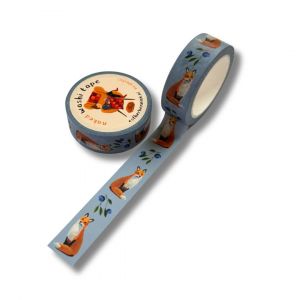 Washitape vos met bosbessen, Esther Bennink 1