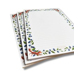 A4 notitieblok bessendroom, Esther Bennink 1