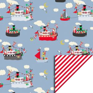 Cadeaupapier Sint pakjesboot (HOP) 3