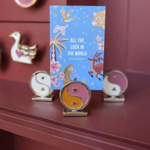 Kaarthouder Messing Yinyang Wit, ATLITW 3