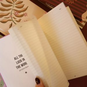 Notitieboekje roze hartjes en bloemen, ATLITW 4