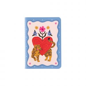 Mini Soft Cover Notebook Blanco Heart with Tiger, ATLITW 2