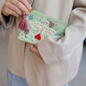 Tasje / etui groen geluksvogel, ATLITW 1