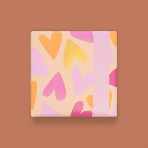 Cadeaupapier groot hart (HOP) 1