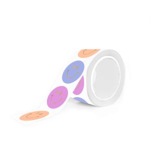 Sticker smiley klein warm pastel (HOP) 1