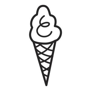 Ministempel ijshoorntje of soft ijsje, Miss Honeybird 2