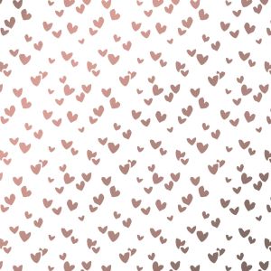 Zijde- of vloeipapier rose hart 2