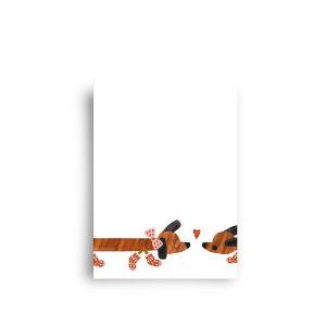 Kaart hondenliefde teckel, Studiozwaanstraat