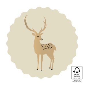 Sticker rendier kerst 2