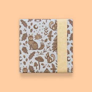 Cadeaupapier nature animal lichtblauw (HOP) 1