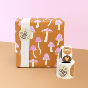 Cadeaupapier paddenstoel (HOP) 1