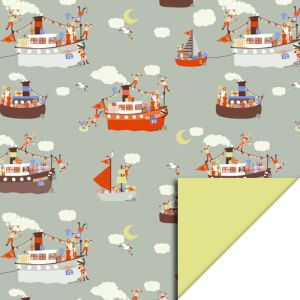 Cadeaupapier pakjesboot Sinterklaas (HOP) 2