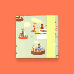 Cadeaupapier pakjesboot Sinterklaas (HOP)