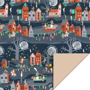 Cadeaupapier Sint intocht (HOP) 2
