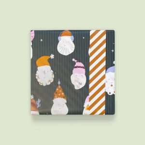 Cadeaupapier kerstmannen (HOP)