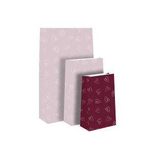 Blokbodem zak bordeaux hart (klein)
