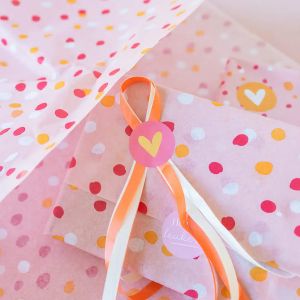 Vloeipapier rose confetti