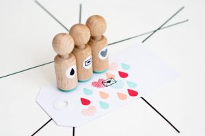 Mini stempel envelopje met hartje Miss Honeybird 4