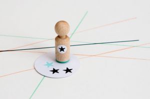 Mini stempel ster, Miss Honeybird 3