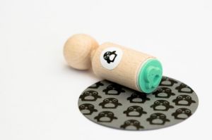 Mini stempel pinguïn, Miss Honeybird 2