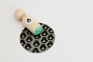 Mini stempel pinguïn, Miss Honeybird 3