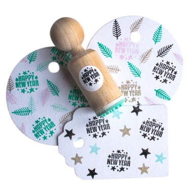 Mini stempel Happy New Year