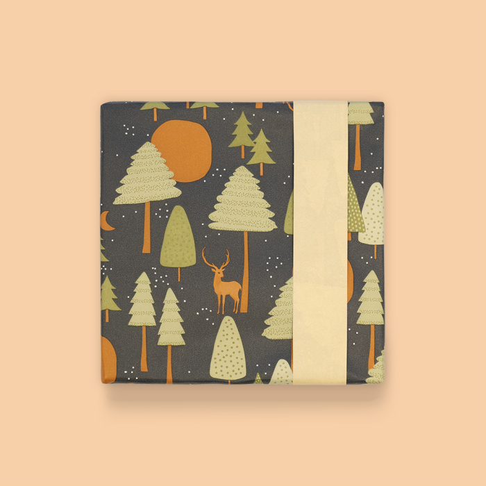 Cadeaupapier Holy Night blue (HOP)