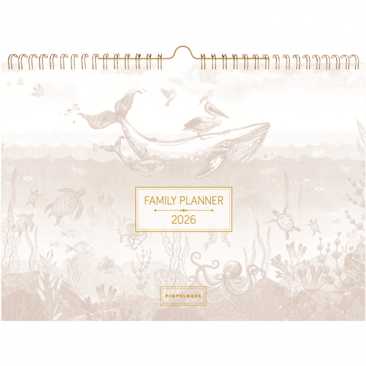 Familieplanner 2026 Pimpelmees (rose)
