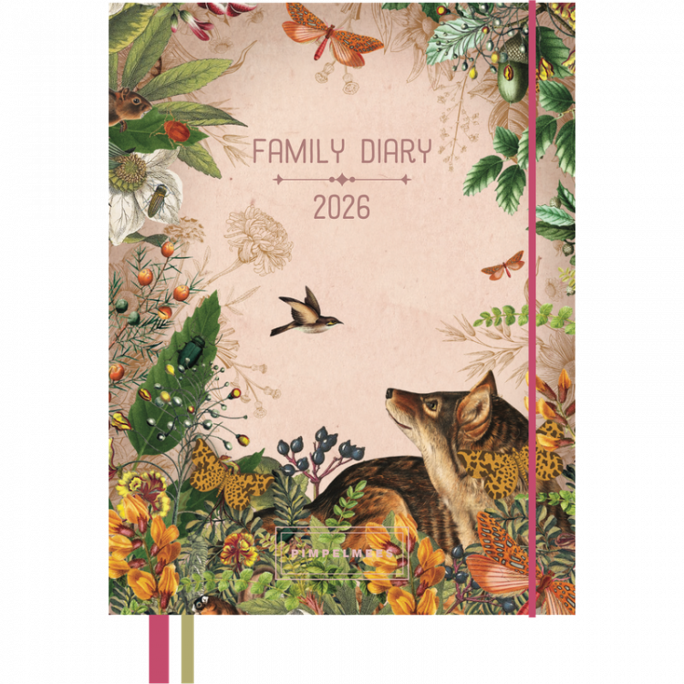 Familieagenda 2026 Pimpelmees (rose)