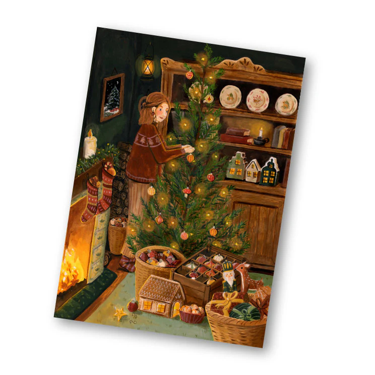 Kaart kerstdecoratie, Esther Bennink