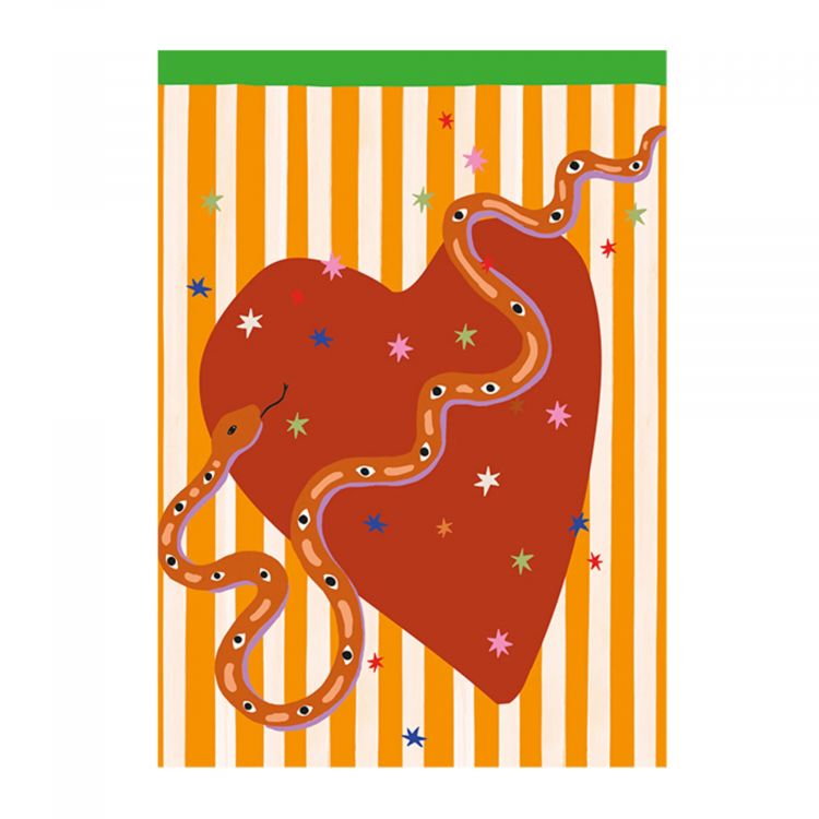 Kaart hart met slang, ATLITW