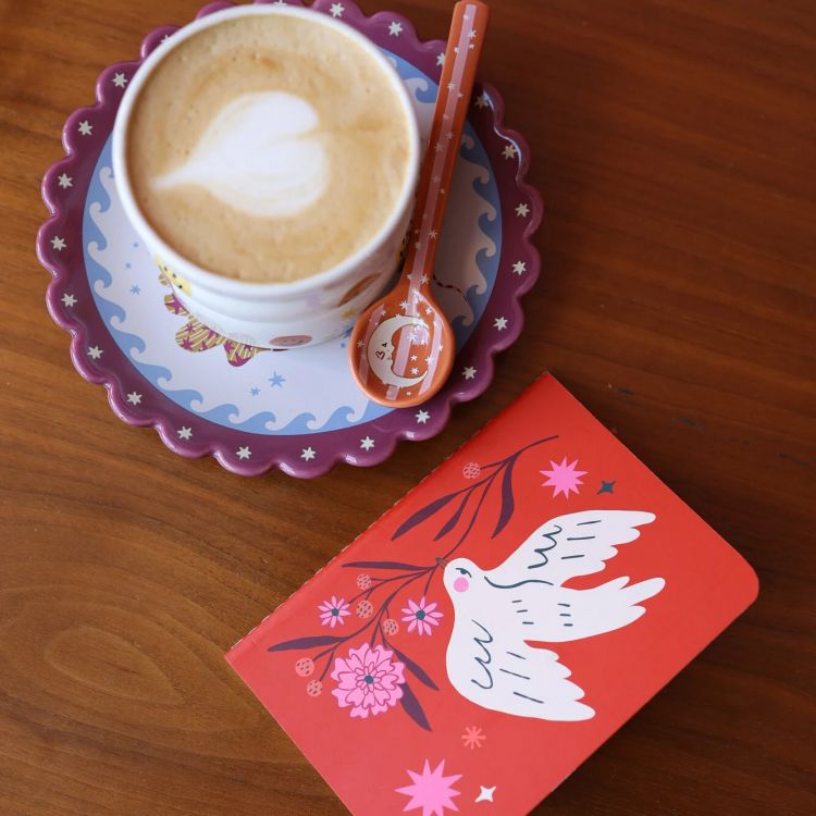 Mini Soft Cover Notebook Blanco Bird, ATLITW