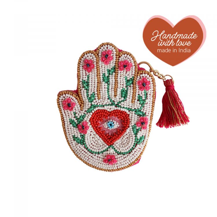 Tasje / etui hand met bloemen, ATLITW