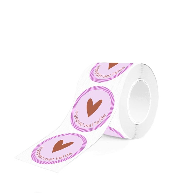 Stickers ingepakt met liefde (HOP)