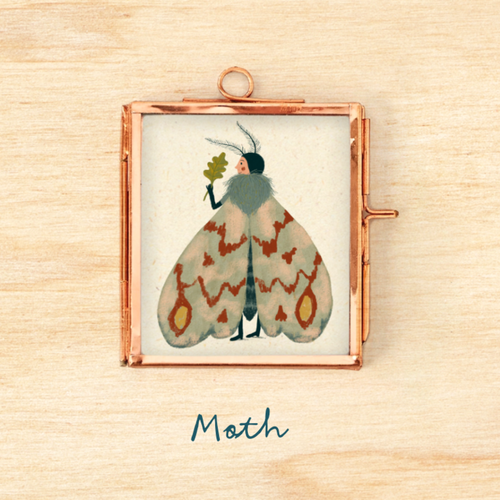 Mini schilderijtje motdame, Illu-ster